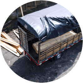 Transporte de madera en camion